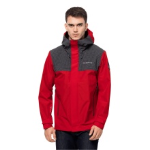 Jack Wolfskin Übergangs-/Wanderjacke DNA Block - Wetterschutzjacke, wasserdicht, winddicht, PFC-frei - rot Herren